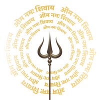 Free vector maha shivratri wishes card with letter om namah shivaye and trishul