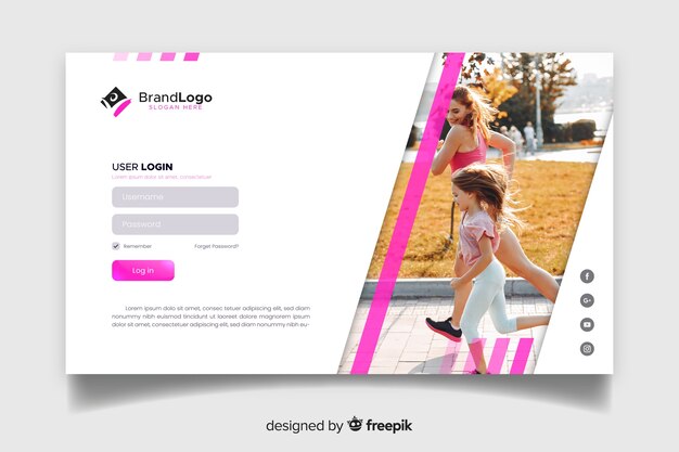 Main page sport web template