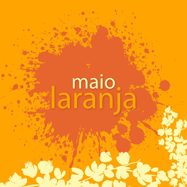 Maio Laranja Оранжевый Красный Фон Социальные Медиа Дизайн Баннер Бесплатные Векторные