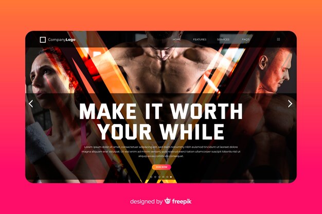 Make It Worth Sport Landing Page