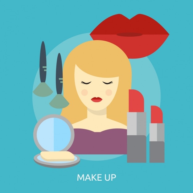 Free vector make up elements design