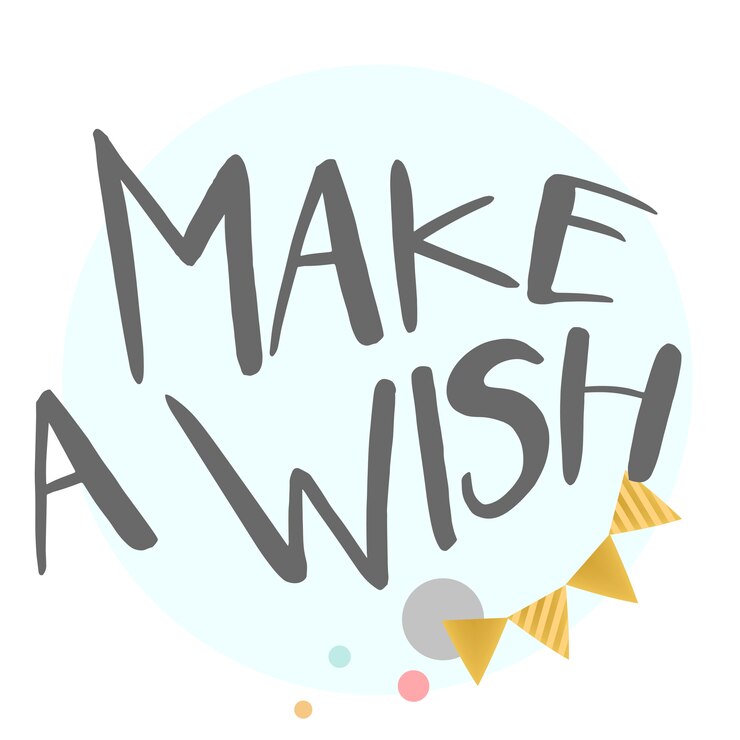 मुफ़्त वेक्टर make a wish typography vector