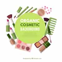 Free vector makeup accessories background