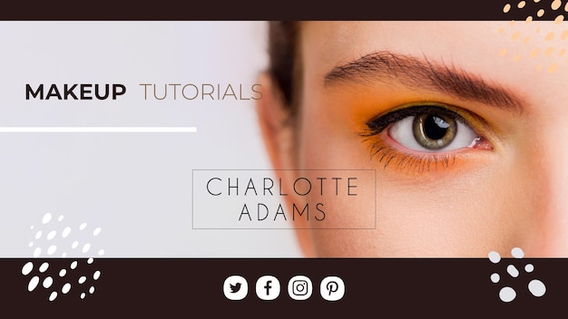 Makeup youtube cover template