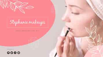 Free vector makeup youtube cover