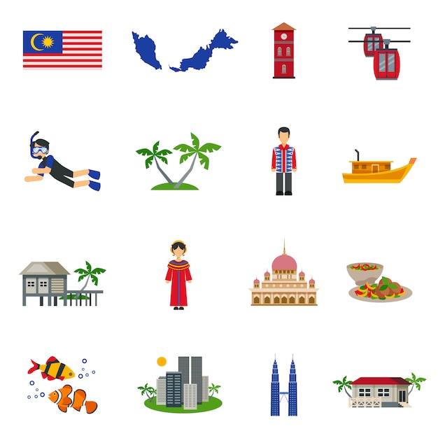 Download Free Download This Free Vector Malaysian Culture Symbols Flat Icons Set Use our free logo maker to create a logo and build your brand. Put your logo on business cards, promotional products, or your website for brand visibility.