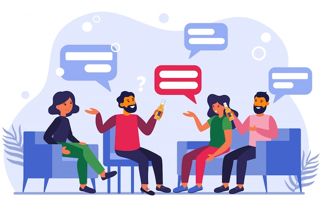 male and female friends talking and drinking beer