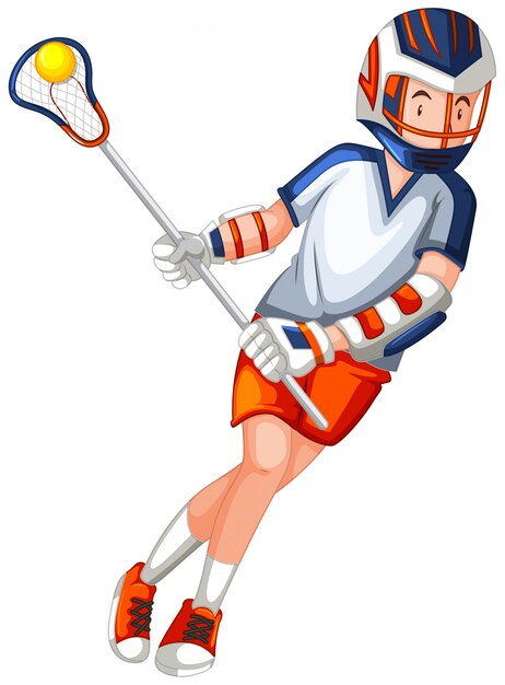 A male hockey character