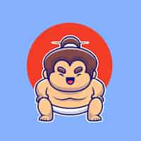 Free vector male sumo wrestler