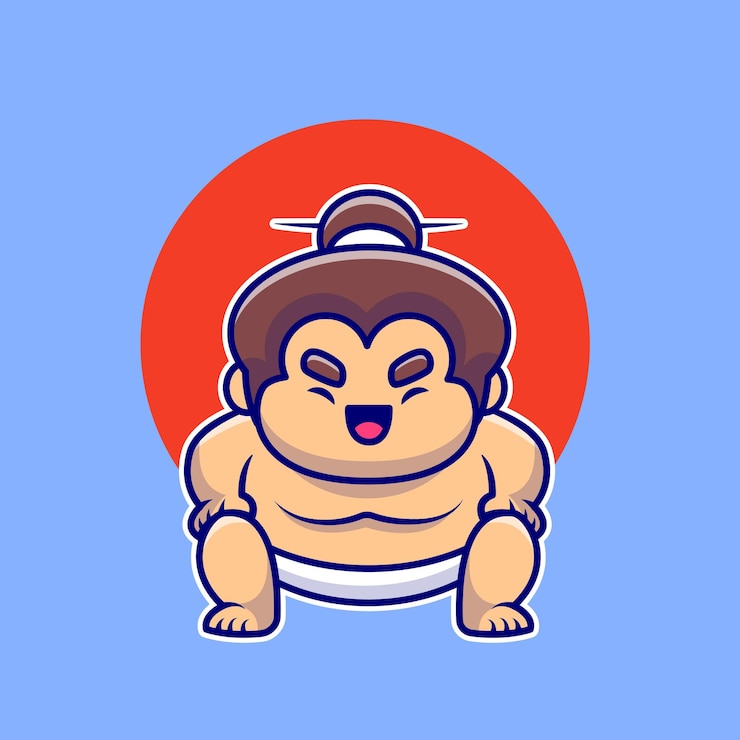 無料Vector 男性相撲取り