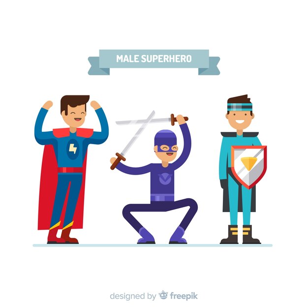 Male superhero collectio