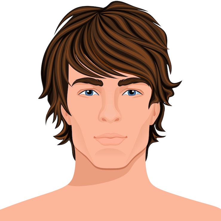 무료 Vector 남자 얼굴 클로즈업