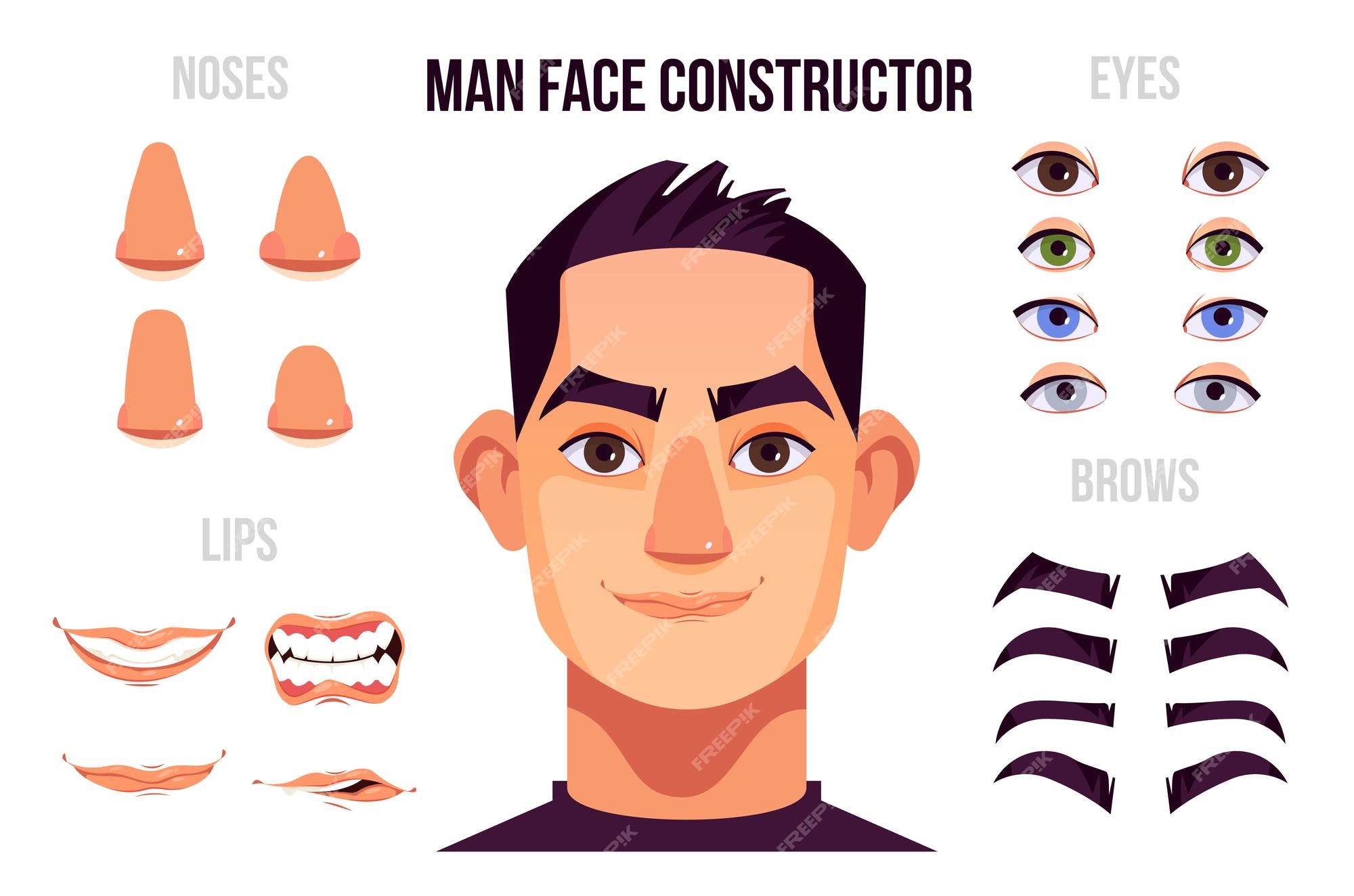 caricature male nose