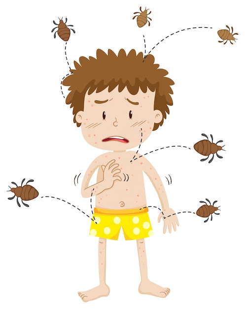 A man having dust mite allergy