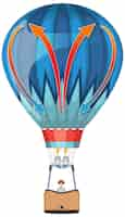 Free vector a man in hot air balloon