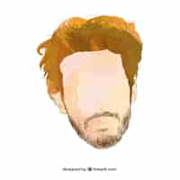 Free vector man's hair style