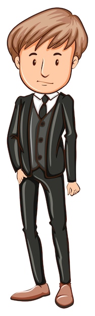 Free vector a man wearing a formal attire