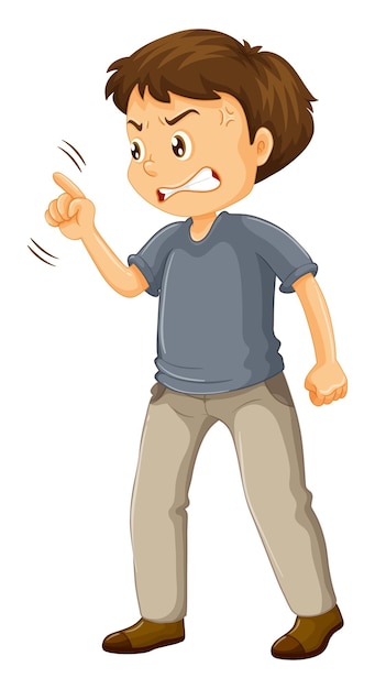 annoyed person clipart