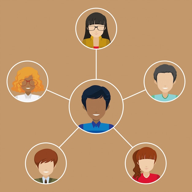 a man with many networks