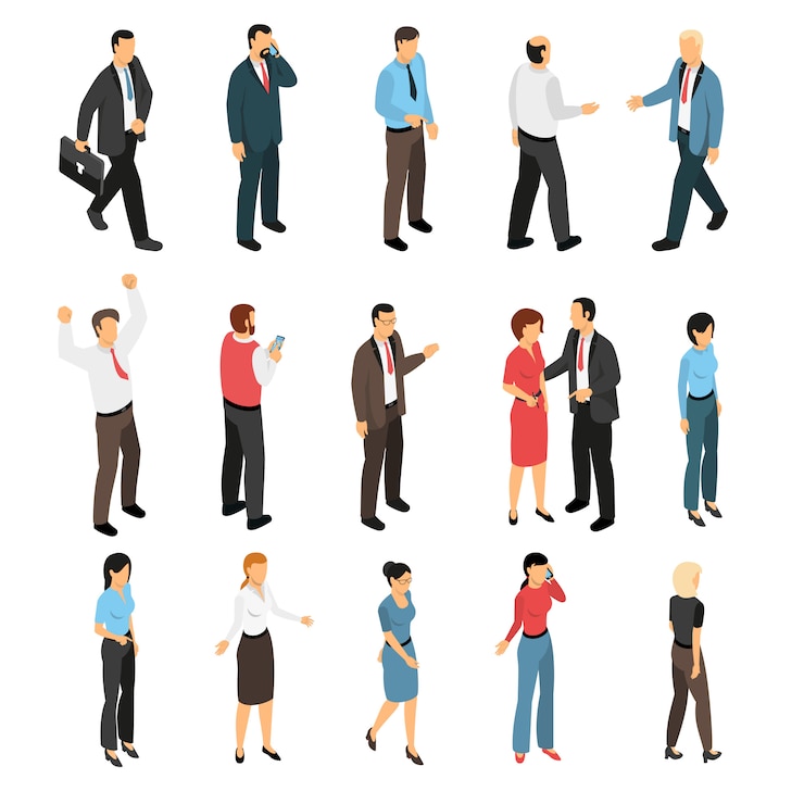 Free Vector  man and woman creation set