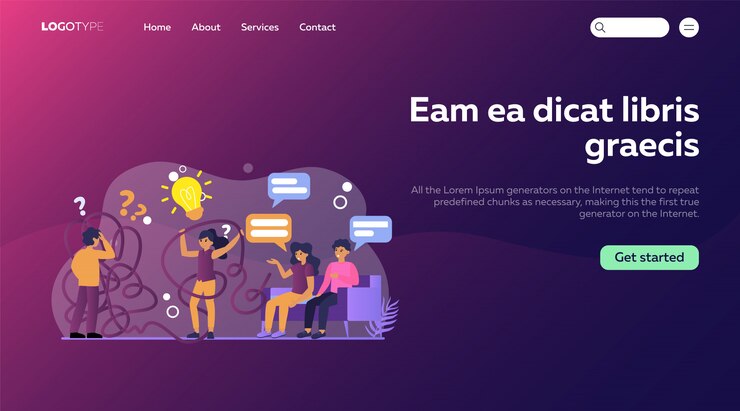 Free Vector man and woman having problems while making decisions