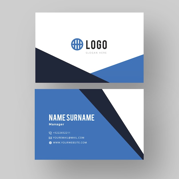 Manager business card style