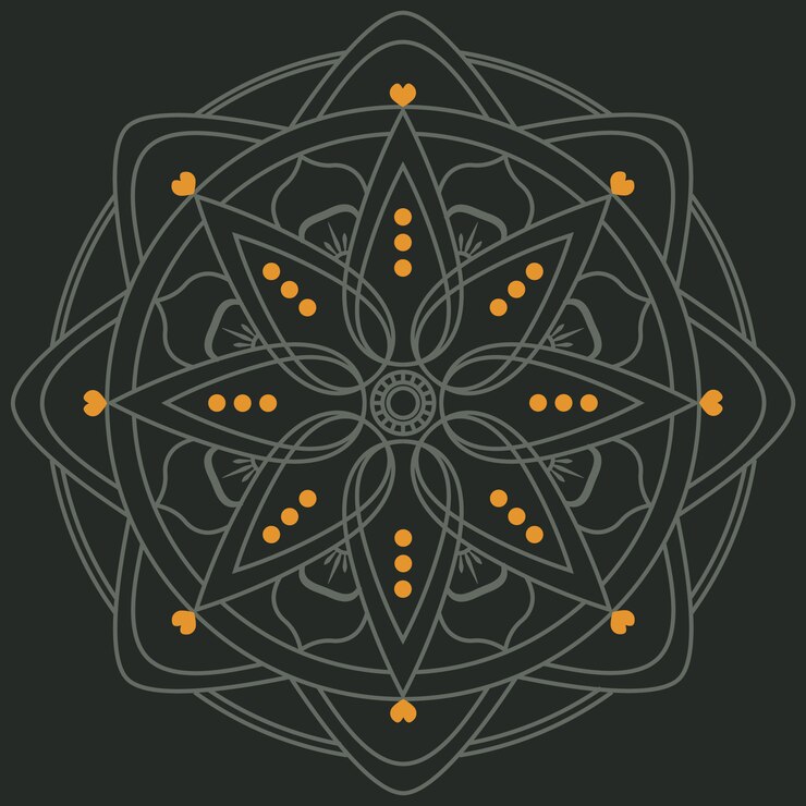 Free Vector mandala background design