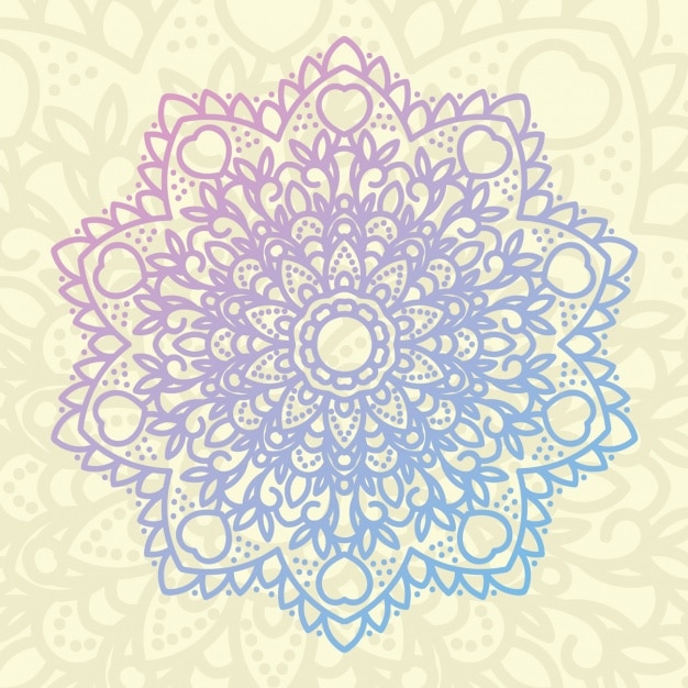 Free vector mandala background design