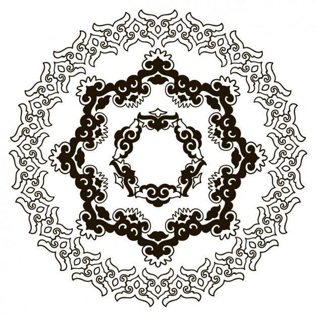 Free Vector mandala background design