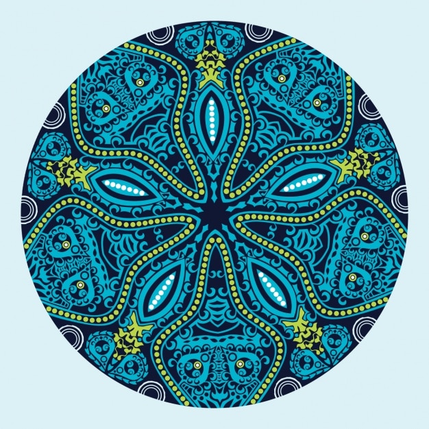 Free vector mandala background design