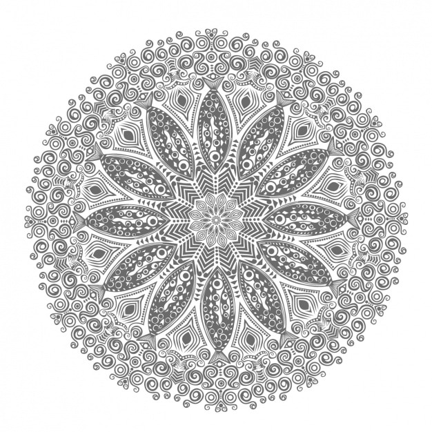 Free vector mandala background design