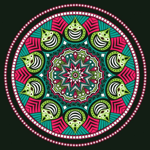 Free vector mandala background design