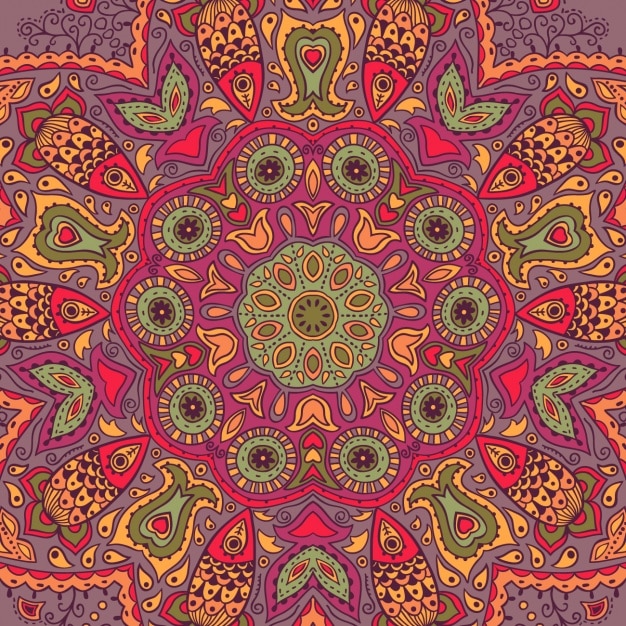 Free vector mandala background design