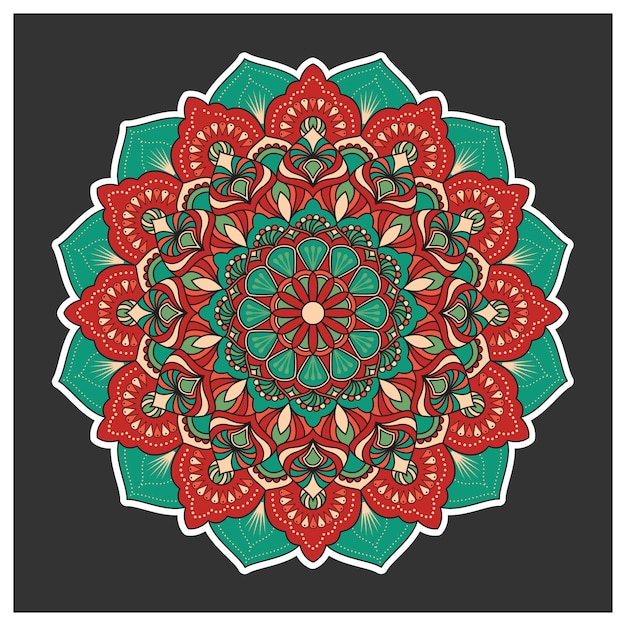 Free vector mandala background design