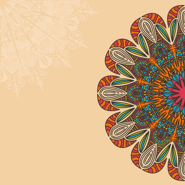 Free vector mandala background design