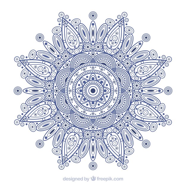 Mandala background in lineal style