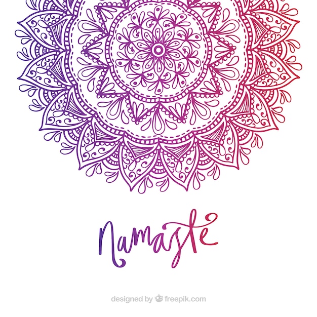 Mandala background with gradient colors