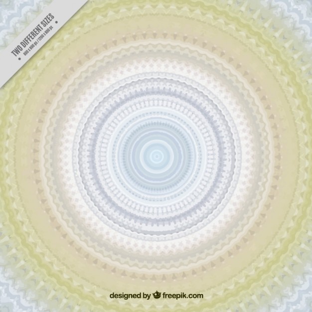 Free vector mandala background with pastel tones