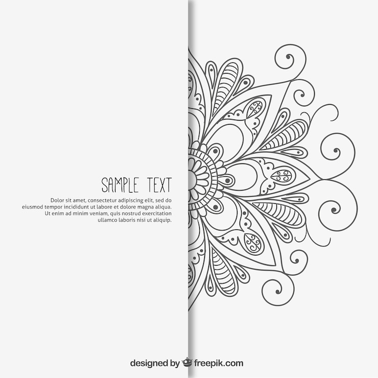 Free Vector mandala background