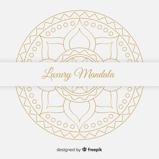Free vector mandala background