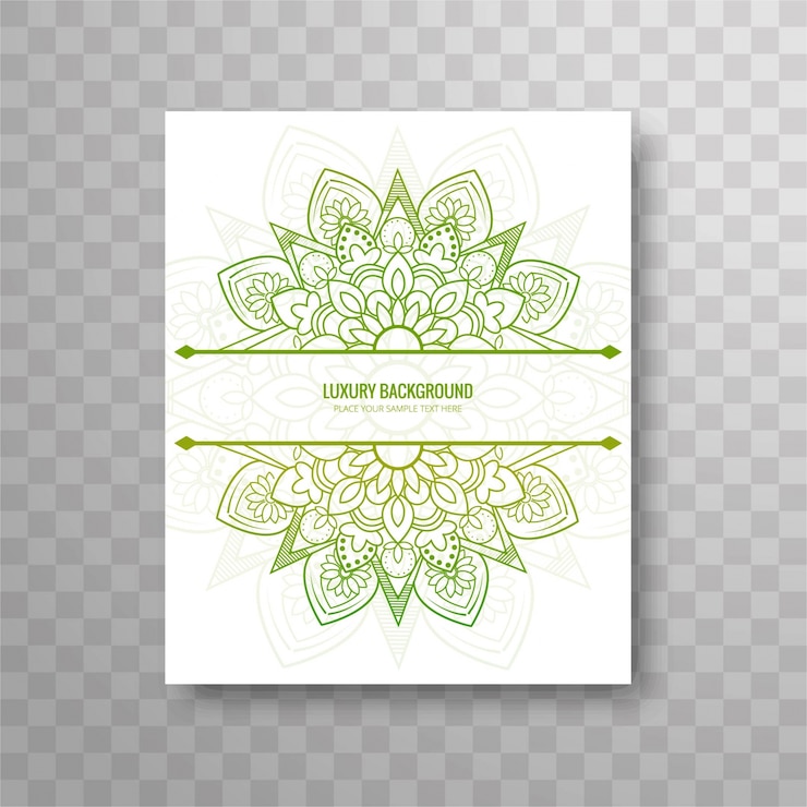 Free Vector mandala brochure
