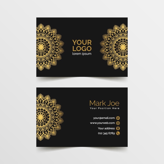 Mandala business card template