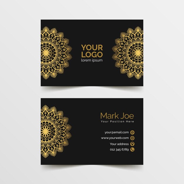 Mandala business card template