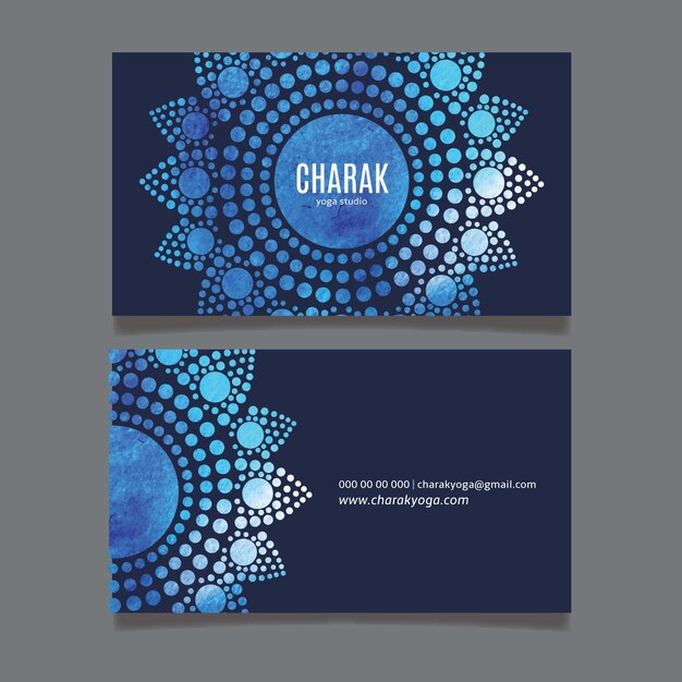 Mandala business card template