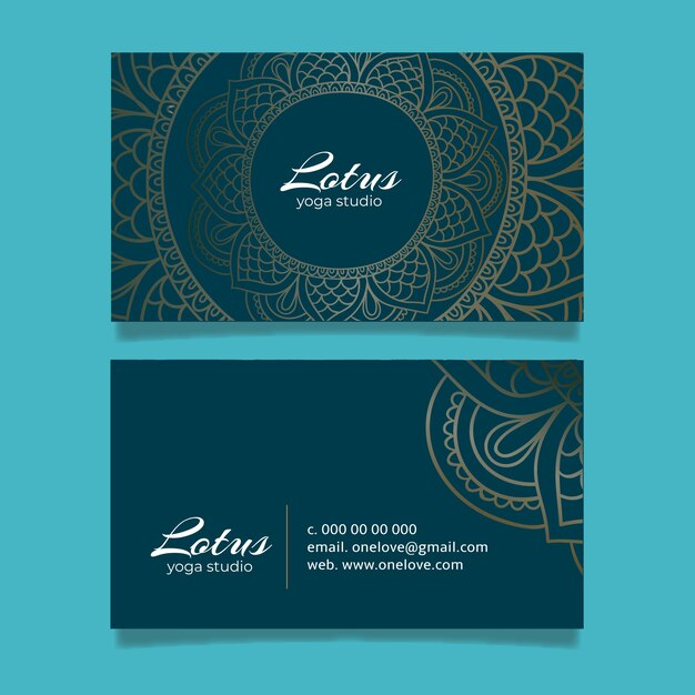 Mandala business card template