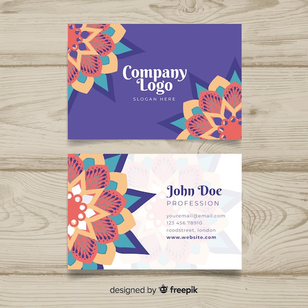 Mandala business card