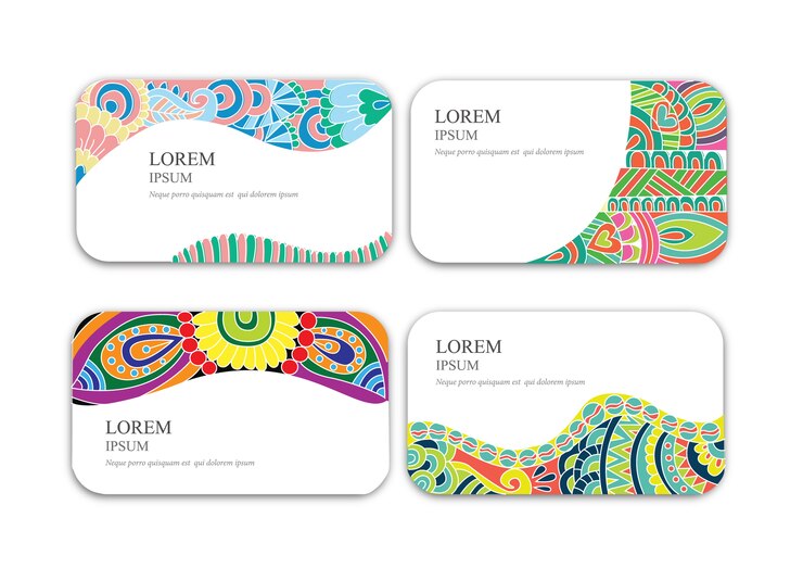 Free Vector mandala cards collection