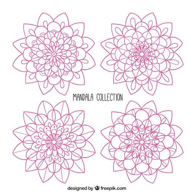 Mandala collection, hand drawn