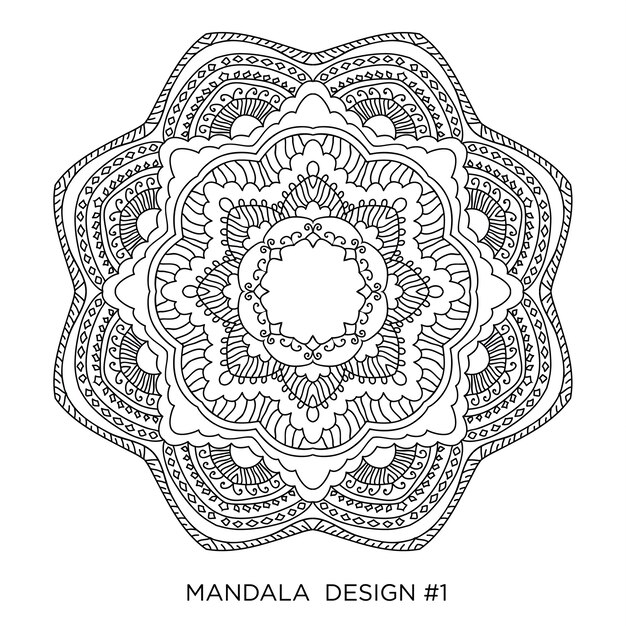 Mandala for coloring book