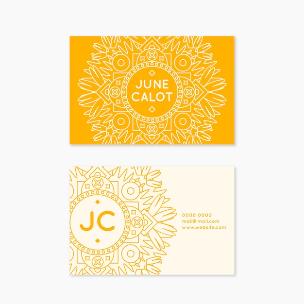 Mandala company business card